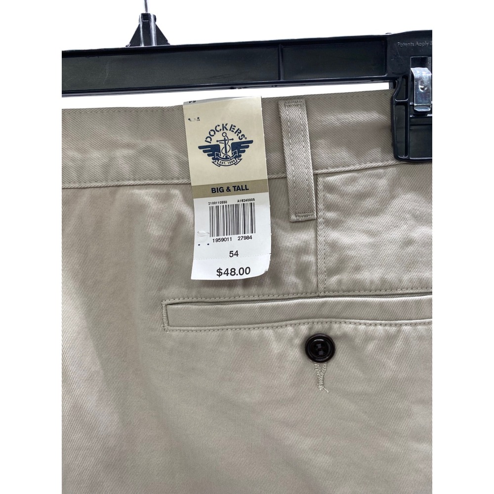 Dockers Mens Big & Tall Perfect Short Khaki Tan 10.5 Inseam Size 54 NWT - Picture 3 of 4